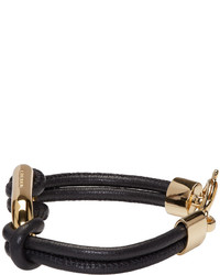 Черный кожаный браслет от Isabel Marant