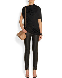 Черный кожаный браслет от Givenchy