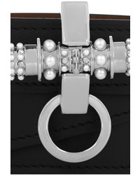 Черный кожаный браслет от Givenchy