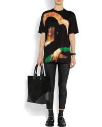 Черный кожаный браслет от Givenchy