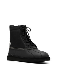 Мужской черный кожаный зимние ботинки от Suicoke