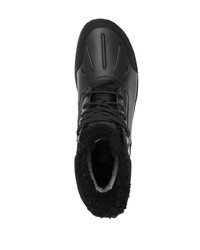 Мужской черный кожаный зимние ботинки от UGG