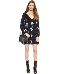 Черный кожаный клатч c бахромой от Rebecca Minkoff