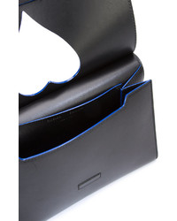 Черный кожаный клатч с вырезом от Proenza Schouler