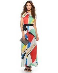 Черный кожаный клатч с вырезом от Loeffler Randall