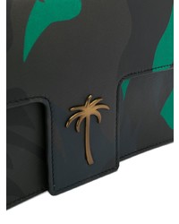 Черный кожаный клатч с принтом от Tomas Maier