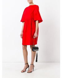 Черный кожаный клатч с украшением от Corto Moltedo