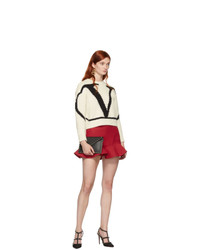 Черный кожаный клатч с шипами от Valentino