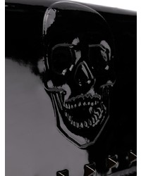 Черный кожаный клатч с шипами от Philipp Plein