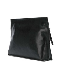Черный кожаный клатч с шипами от Jimmy Choo