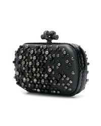 Черный кожаный клатч с шипами от Bottega Veneta