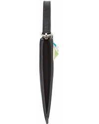 Черный кожаный клатч с шипами от Fendi