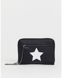 Черный кожаный клатч со звездами от Juicy Couture