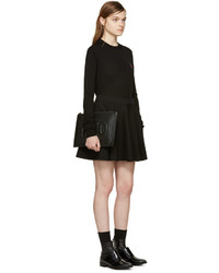 Черный кожаный клатч от MCQ