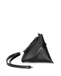 Черный кожаный клатч от Asya Malbershtein