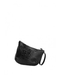 Черный кожаный клатч от Asya Malbershtein