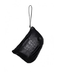 Черный кожаный клатч от Asya Malbershtein