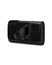 Черный кожаный клатч от Perrin Paris