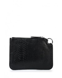 Черный кожаный клатч от Banana Republic