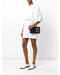 Черный кожаный клатч от Bally