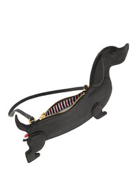 Черный кожаный клатч от Thom Browne