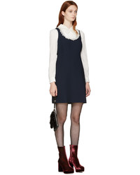 Черный кожаный клатч от Miu Miu