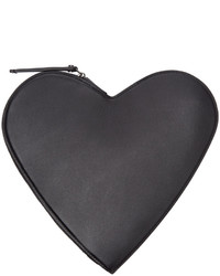 Черный кожаный клатч от Christopher Kane