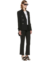 Черный кожаный клатч от Versace