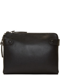 Черный кожаный клатч от Opening Ceremony