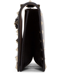 Черный кожаный клатч от Valentino