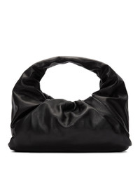 Черный кожаный клатч от Bottega Veneta