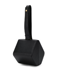 Черный кожаный клатч от The Volon