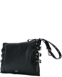 Черный кожаный клатч от RED Valentino