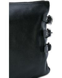 Черный кожаный клатч от RED Valentino