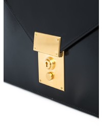 Черный кожаный клатч от Thom Browne