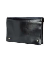 Черный кожаный клатч от Thom Browne