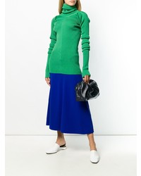 Черный кожаный клатч от Jil Sander