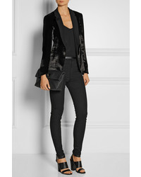 Черный кожаный клатч от Mulberry