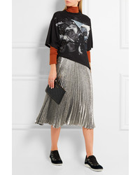 Черный кожаный клатч от Comme des Garcons