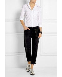 Черный кожаный клатч от Comme des Garcons