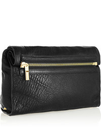 Черный кожаный клатч от Elizabeth and James