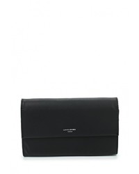 Черный кожаный клатч от David Jones