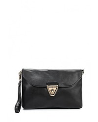 Черный кожаный клатч от David Jones