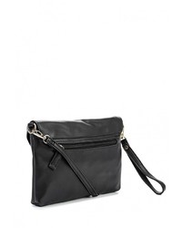 Черный кожаный клатч от David Jones