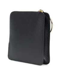 Черный кожаный клатч от Sara Battaglia