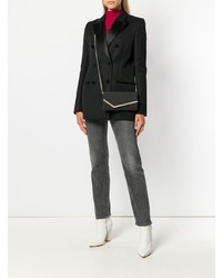 Черный кожаный клатч от Jimmy Choo