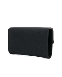 Черный кожаный клатч от Jimmy Choo