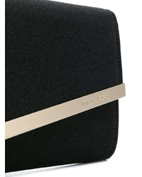 Черный кожаный клатч от Jimmy Choo