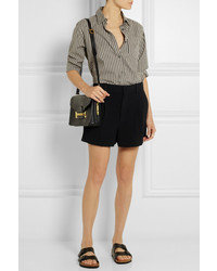 Черный кожаный клатч от Sophie Hulme