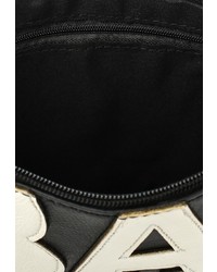 Черный кожаный клатч от Fashion bags by Chantal